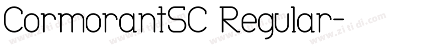 CormorantSC Regular字体转换